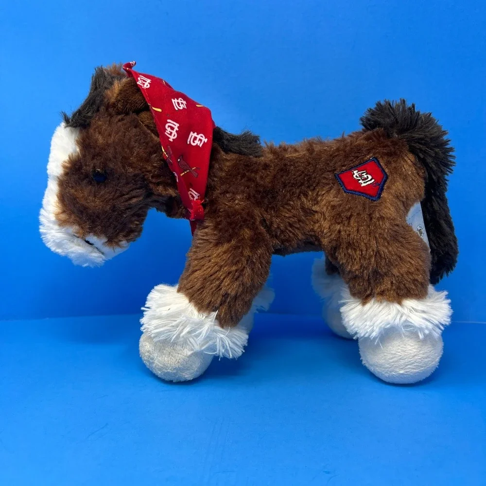 Build A Bear Plush Medium Brown‎ St Louis Cardinals Budweiser Clydesdale 2014